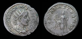 Gordian III (238-244), AR Antoninianus, issued 239. Rome, 4.00g, 22.3mm.
Obv: IMP GORDIANVS PIVS FEL AVG; radiate, draped and cuirassed bust right.
Re...