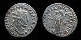 Gallienus (253-268), Antoninianus, issued 257 (joint reign with Valerian). Rome, 3.57g, 20.4mm.
Obv: IMP C P LIC GALLIENVS P F AVG, radiate and cuiras...