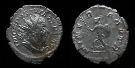 Postumus (253-268), Antoninianus, issued 262. Trier, 3.34g, 23mm.
Obv: IMP C POSTVMVS P F AVG, radiate, draped & cuirassed bust right. 
Rev: MINER FAV...