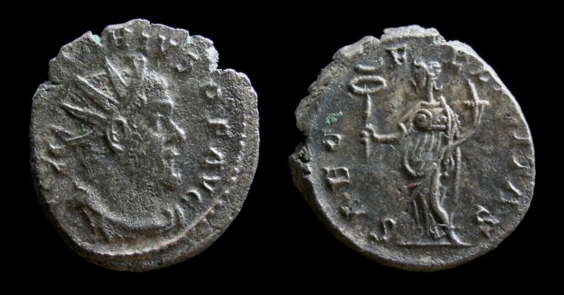 Marius (269), AE antoninianus. Trier, 3.42g, 19mm. 
Obv: IMP C MARIVS P F AVG; R...