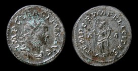 Tacitus (275-276), AE antoninianus, issued 276. Lugdunum, 4.82g, 24mm. Fully silvered.
Obv: IMP CL TACITVS AVG, radiate, draped and cuirassed bust rig...