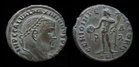 Galerius (305-311), AE follis, issued 308. Alexandria, first officina, 6.81g, 24mm. 
Obv: IMP C GAL VAL MAXIMIANVS P F AVG; Laureate head right.
Rev: ...