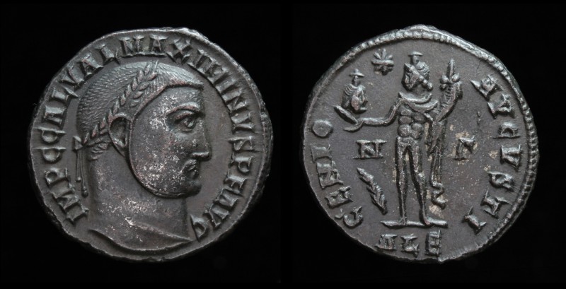 Maximinus II Daia (308-313), follis, issued 312-313. Alexandria, 5.1g, 21mm.
Ob...