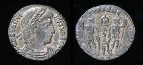 Constantine I ‘The Great’ (307-337) AE4, issued 336-7. Constantinople, officina H, 1.73g, 15.5mm. 
Obv: CONSTANTI-NVS MAX AVG; diademed, draped and cu...