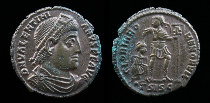 Valentinian I (364-375), AE3. Antioch. 2.85g, 18.5mm.
D N VALENTINI-ANVS P F AVG...