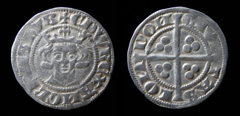 Edward I (1272-1307), AR penny, class 1c, struck 1279. London mint, 1.45g, 18mm....