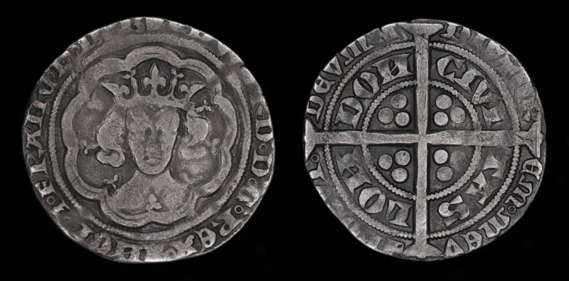 Edward III (1327-1377), AR groat, issued 1351-52. Fourth coinage, Pre-treaty per...