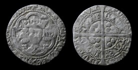 ENGLAND: Henry V (1413-1422) AR Groat. Class C, London (Tower) mint, 3.78g, 24.5mm.
Obv: Crowned facing bust within tressure of arches; mullet on righ...