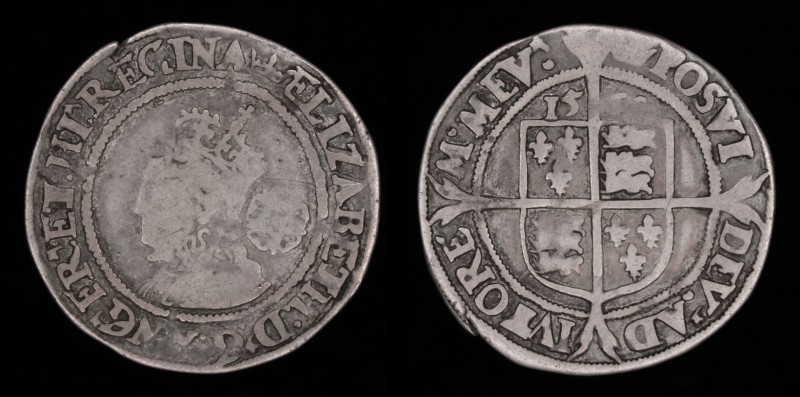 ENGLAND: Elizabeth I (1558-1603), AR Sixpence, Third and Fourth issue, dated 156...