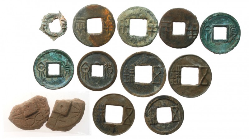Ancient Chinese lot, Western Han (200 BCE) to Western Wei (556 CE) (13 pieces, v...