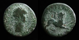 UNCERTAIN: Corinth? or Miletus? Domitian (81-96). 6.90g, 20mm.
Obv: Laureate and draped bust right.	
Rev: COL IVL AVG COR (?); Pegasus flying right. (...