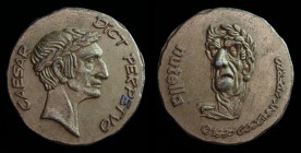 Julius Caesar: Nutella fantasy coin, c. 1995. 5.45g, 27.5mm.
Obv: CAESAR DICT PERPETVO; Laureate head right
Rev: nutella © 1995 GOSCINNY-UDERZO; Laure...