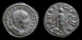 Gordian III (238-244), AR Denarius. Rome, 2.12g, 19.5mm.
Obv: IMP GORDIANVS PIVS FEL AVG, laureate, draped and cuirassed bust right.
Rev: DIANA LVCIFE...