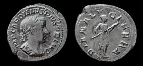 Gordian III (238-244), AR Denarius. Rome, 2.53g, 21mm.
Obv: IMP GORDIANVS PIVS FEL AVG, laureate, draped and cuirassed bust right.
Rev: DIANA LVCIFERA...