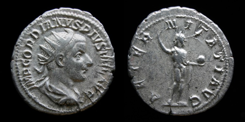 Gordian III (238-244), AR Antoninianus, issued 241-3. Rome, 4.55g, 22.5mm. 
Obv:...