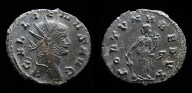 Gallienus (253-268), Antoninianus, issued 262-3. Rome, 3.7g, 22.3mm. 
Obv: GALLIENVS AVG, radiate head right. 
Rev: FORTVNA REDVX, Fortuna standing le...