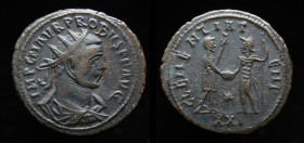 Probus (276-282), Antoninianus, issued 276. Serdica, 4.2g, 23.5mm. 
Obv: IMP C PROBVS PF AVG, radiate, draped & cuirassed bust right. 
Rev: RESTITVT O...