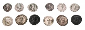 Roman silver lot, A. Pius to Probus
• Antoninus Pius AR Denarius 159-160 AD Rome ANTONINVS AVG PIVS P P TR P XXIII laureate head right PACI AVG COS II...