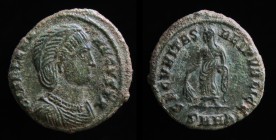 Helena (Augusta from 325 - c. 330), AE3, Heraclea, issued 325-6.
Obv: FL HELENA - AVGVSTA, diademed and mantled bust r., wearing double necklace.
Rev:...