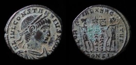 Constantius II, as Caesar (324-337), AE3, issued 333-335. Constantinople, 2.72g, 18.5mm. 
Obv: FL IVL CONSTANTIVS NOB C, laureate, draped and cuirasse...
