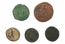 Roman lot, Probus to Constantius II
• Probus AE Antoninianus (276-282), Antioch, CLEMENTIA TEMP
• Maximinus II Daia AE Follis Dec. 308 - May 310 AD 6....