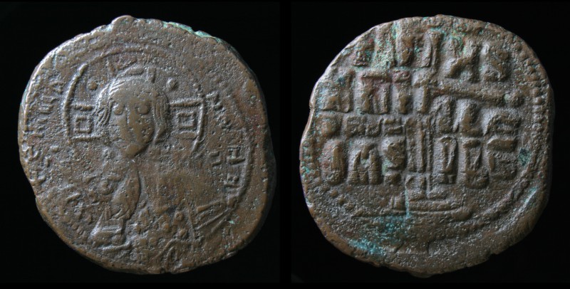 Romanus III, Argyrus (1028-1034), AE Class B Anonymous Follis. Constantinople, 1...