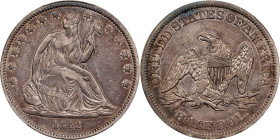 1842 Liberty Seated Half Dollar. WB-5. Rarity-3. Small Date, Medium Letters (a.k.a. Reverse of 1842). EF-40 (PCGS).

PCGS# 6240. NGC ID: 24GT.