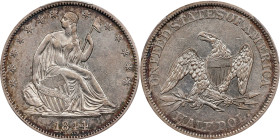 1844 Liberty Seated Half Dollar. WB-14. Rarity-3. AU-50 (PCGS).

PCGS# 6245. NGC ID: 24GZ.