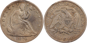 1870-CC Liberty Seated Half Dollar. WB-3. Rarity-6. VG Details--Cleaning (PCGS).

PCGS# 6328. NGC ID: 24K2.