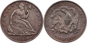 1873-CC Liberty Seated Half Dollar. No Arrows. WB-1. Rarity-3. VF-35 (PCGS).

PCGS# 6338. NGC ID: 24KC.