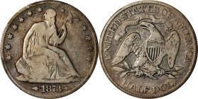 1873-S Liberty Seated Half Dollar. Arrows. WB-1. Rarity-3+. VG-8 (PCGS).

PCGS# 6345. NGC ID: 24L9.