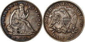 1874 Liberty Seated Half Dollar. Arrows. WB-102. Large Arrows. VF-30 (PCGS).

PCGS# 6346. NGC ID: 24LA.