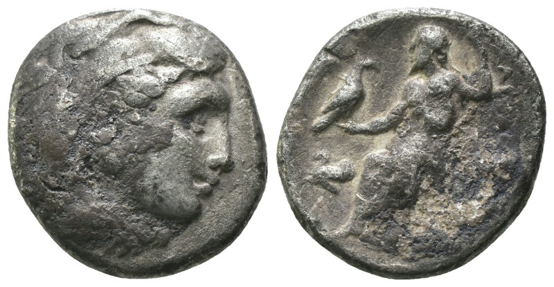 Macedonia. Alexander the Great. (336-323 BC) AR Drachm. Obv: head of Alexander t...