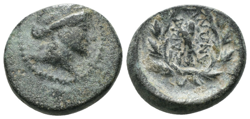 Mysia. Kyzikos. (3.-2. Century BC). Bronze Æ. Obv: head of Kore right. Rev: club...