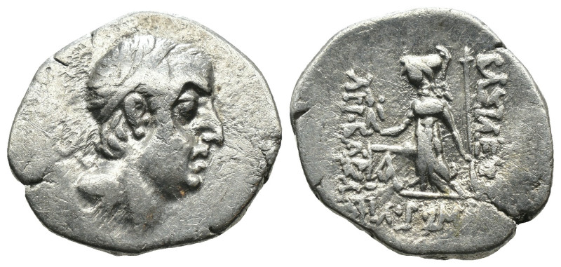 Kingdom of Cappadocia. Ariobarzanes I Philoromaios (95-63 BC). AR Drachm. Eusebe...