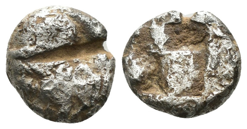 uncertain AR Obol. Weight 1.04 gr - Diameter 10 mm