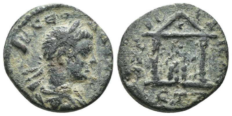 Severus Alexander. (222-235 AD) Æ Bronze. provincial mint. Weight 2.85 gr - Diam...