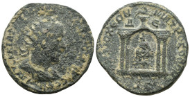 Trebonianus Gallus. (251-253 AD). Æ Bronze. Seleucis and Pieria. Antioch. Obv: cuirassed bust of Trebonianus Gallus right. Rev: eagle in temple. Weigh...