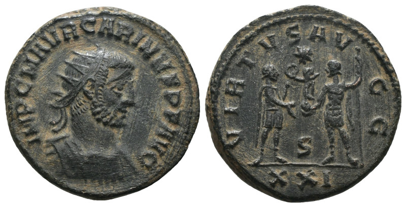 Carinus. (283-285 AD). Æ Antoninian. Antioch. Obv: IMP C M AVR CARINVS PF AVG. r...