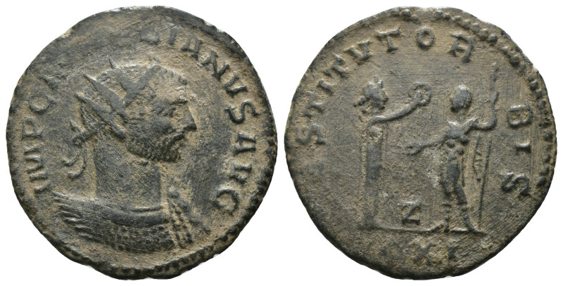 Aurelian. (274-275 AD). Æ Antoninian. Antioch. Obv: IMP C AVRELIANVS AVG. radiat...