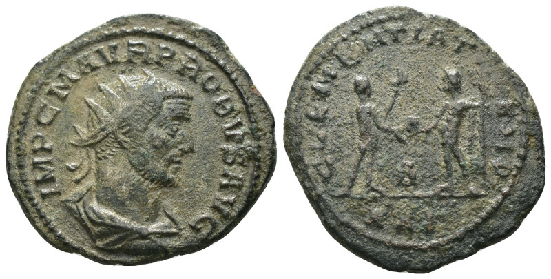 Probus. (276-282 AD). Æ Antoninian. Antioch. Obv: IMP C M AVR PROBVS AVG. radiat...