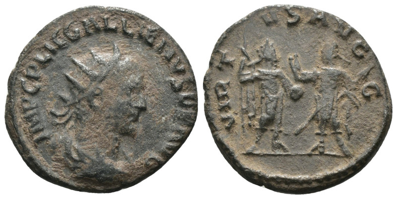 Gallienus. (253-268 AD) BI Antoninianus. Antioch. Obv: IMP CP LIC GALLIENVS PF A...