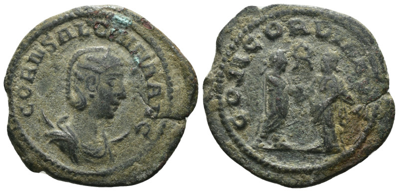 Salonia. (254-268 AD). Æ Antoninian. Antioch. Obv: SALONIA AVG. draped bust of S...