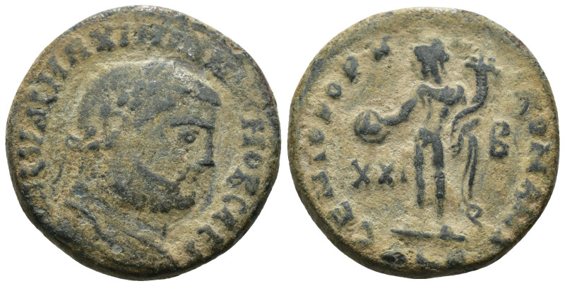 Galerius Maximianus. (297-299 AD). Æ Follis. Rome. Obv: GAL VAL MAXIMIANVS NOB C...