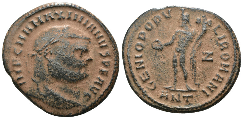 Galerius Maximianus. (297-299 AD). Æ Follis. Rome. Obv: GAL VAL MAXIMIANVS NOB C...