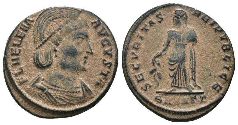 Helena. (307-337 AD). Æ Follis. Cyzicus. Obv: FL HELENA AVGVSTA. diademed bust o...