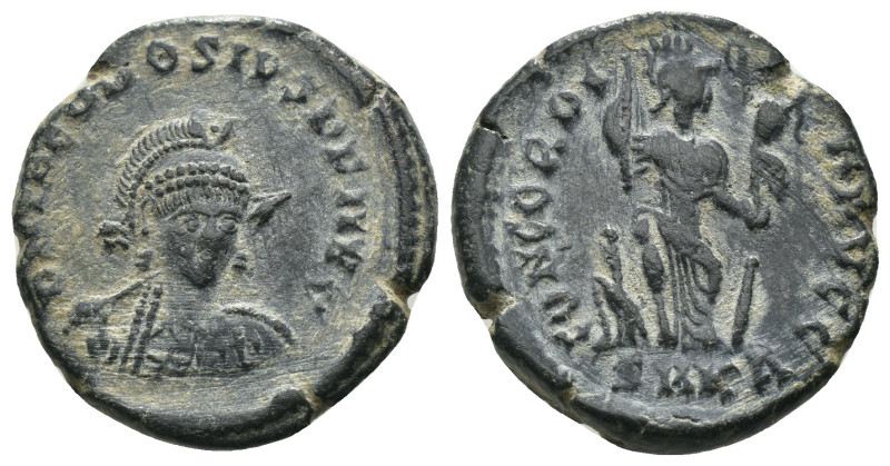 Theodosius II. (402-405 AD). Æ Centenionalis. Kyzikos. Obv: D N THEODOSIVS P F A...