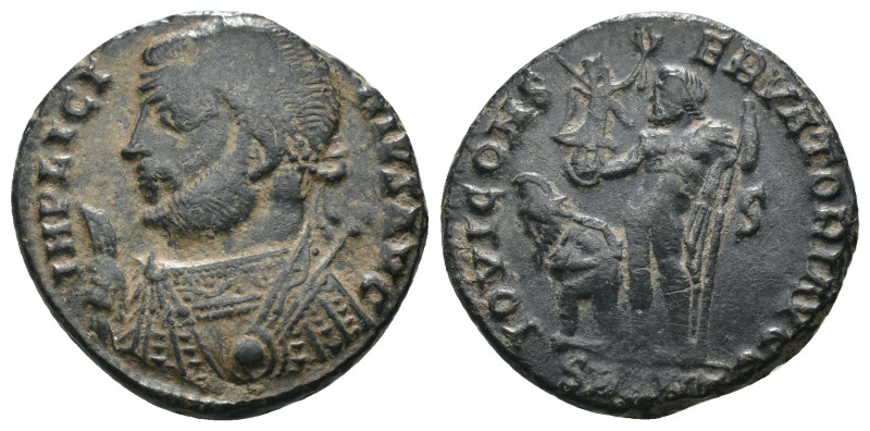 Licinius I. (317-320 AD). Follis. Cyzicus. Obv: IMP LICINIVS AVG. laureate bust ...