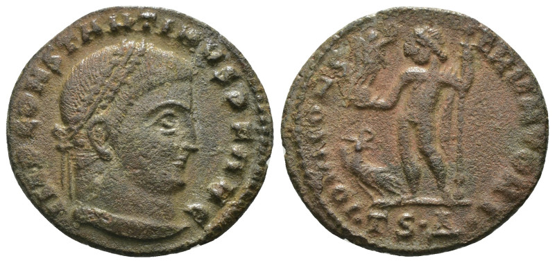 Constantinus I. (317-320 AD). Follis. Siscia. Obv: IMP CONSTANTINVS AVG. laureat...