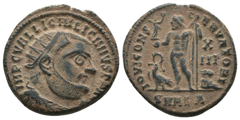 Licinius I. (321-323 AD). Follis. Alexandria. Obv: IMP C VAL LICIN LICINIVS P F ...